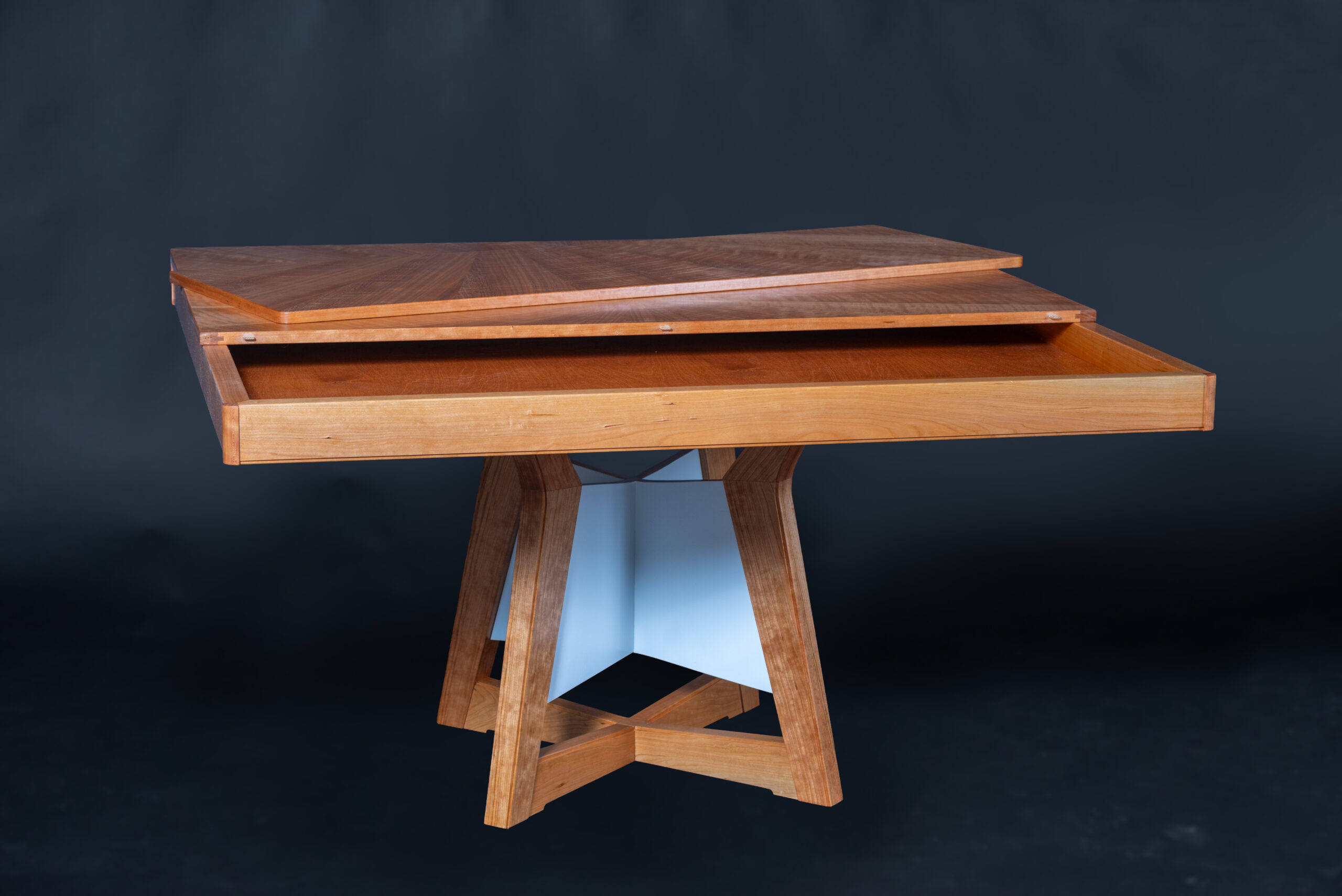 cherry game table with removeable top